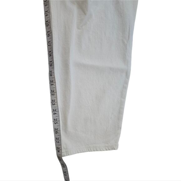 Abercrombie & Fitch The Mom High Rise Distressed White Jeans Plus Size 22 36 new - Picture 8 of 16